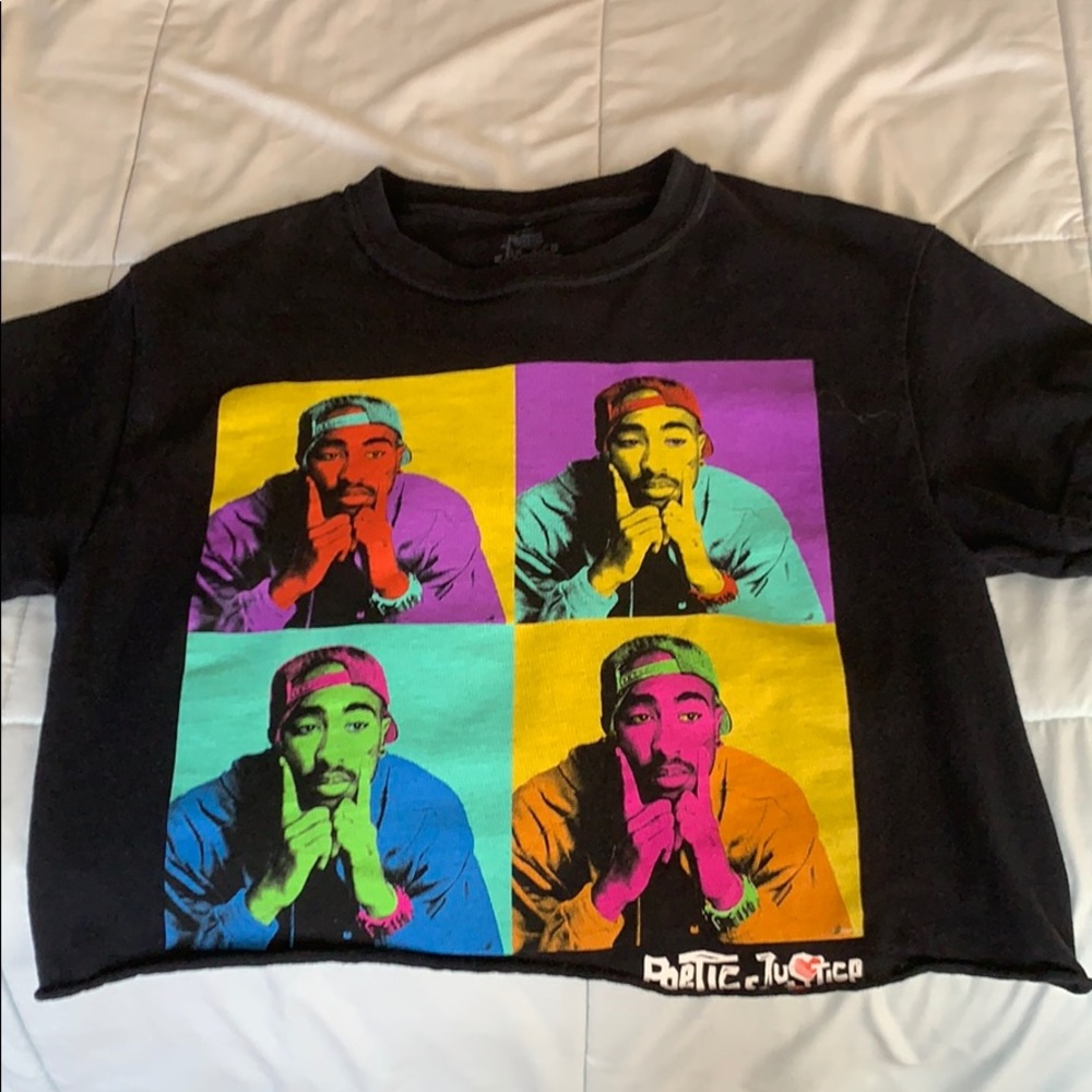 A cropped t shirt